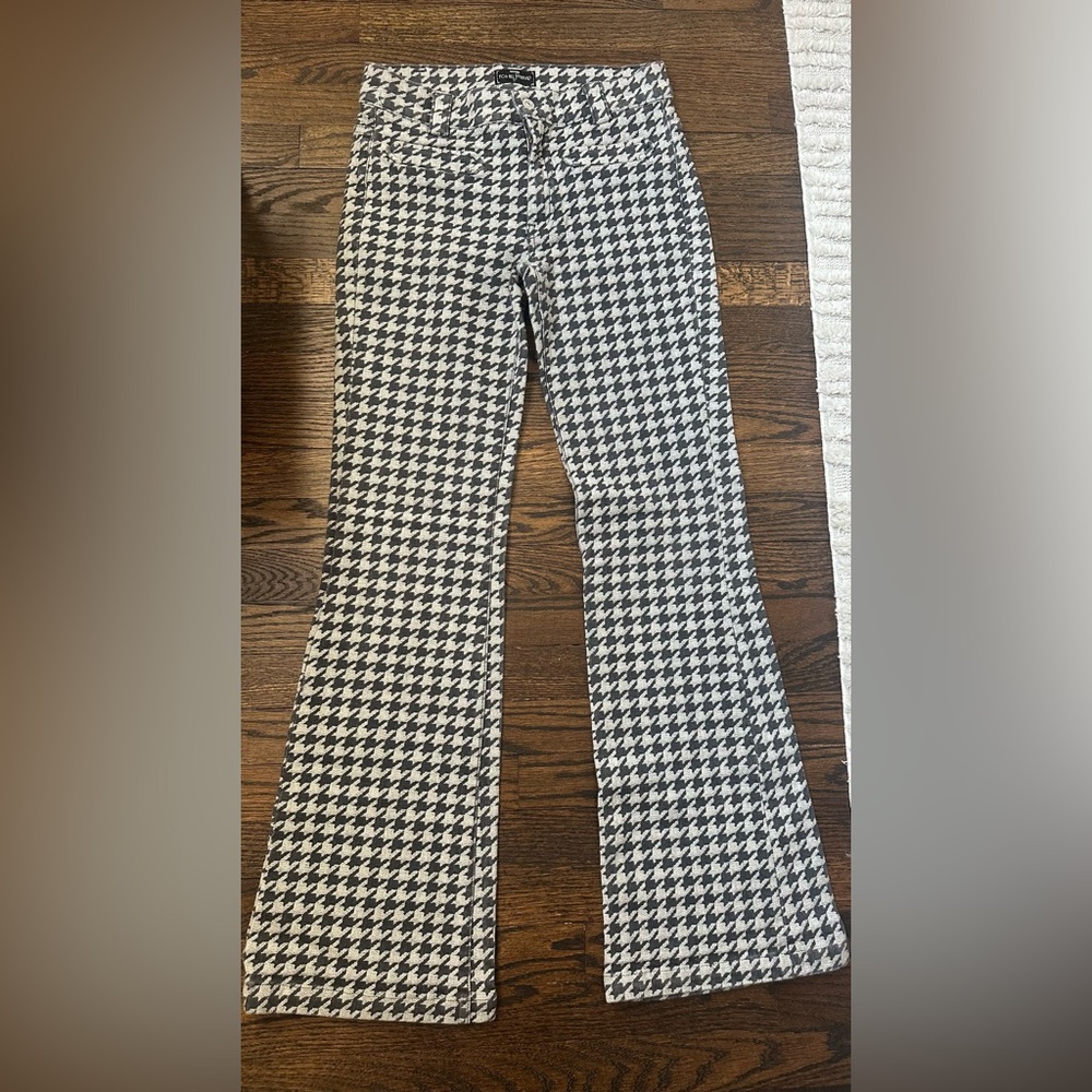 7 for all mankind size 29 Houndstooth Black and White Women's Pants